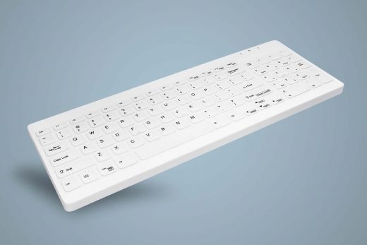 AK-C7012F-Ux-W, desinfizierbare, kabelgebundene Tastatur mit Nummernfeld, weiß