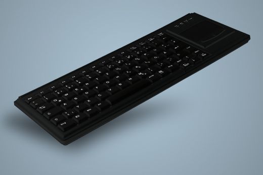 AK-4400-Gx-B, kabelgebundene Tastatur mit integriertem Touchpad, schwarz