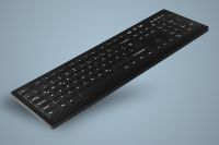 AK-C8100F-FUx-B, Sanitizable PC Keyboard, black, wireless, optional fully sealed