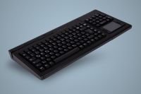 AK-S7840D-GUW, programmierbare, kabelgebundene Tastatur mit integriertem Magnetkartenleser, schwarz