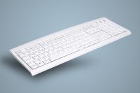 AK-8000-UV-WL, waschbare Office und Desktop Tastatur, weiß, kabelgebunden